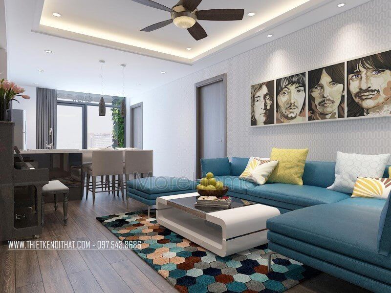 Thiết kế nội thất chung cư Tràng An hiện đại